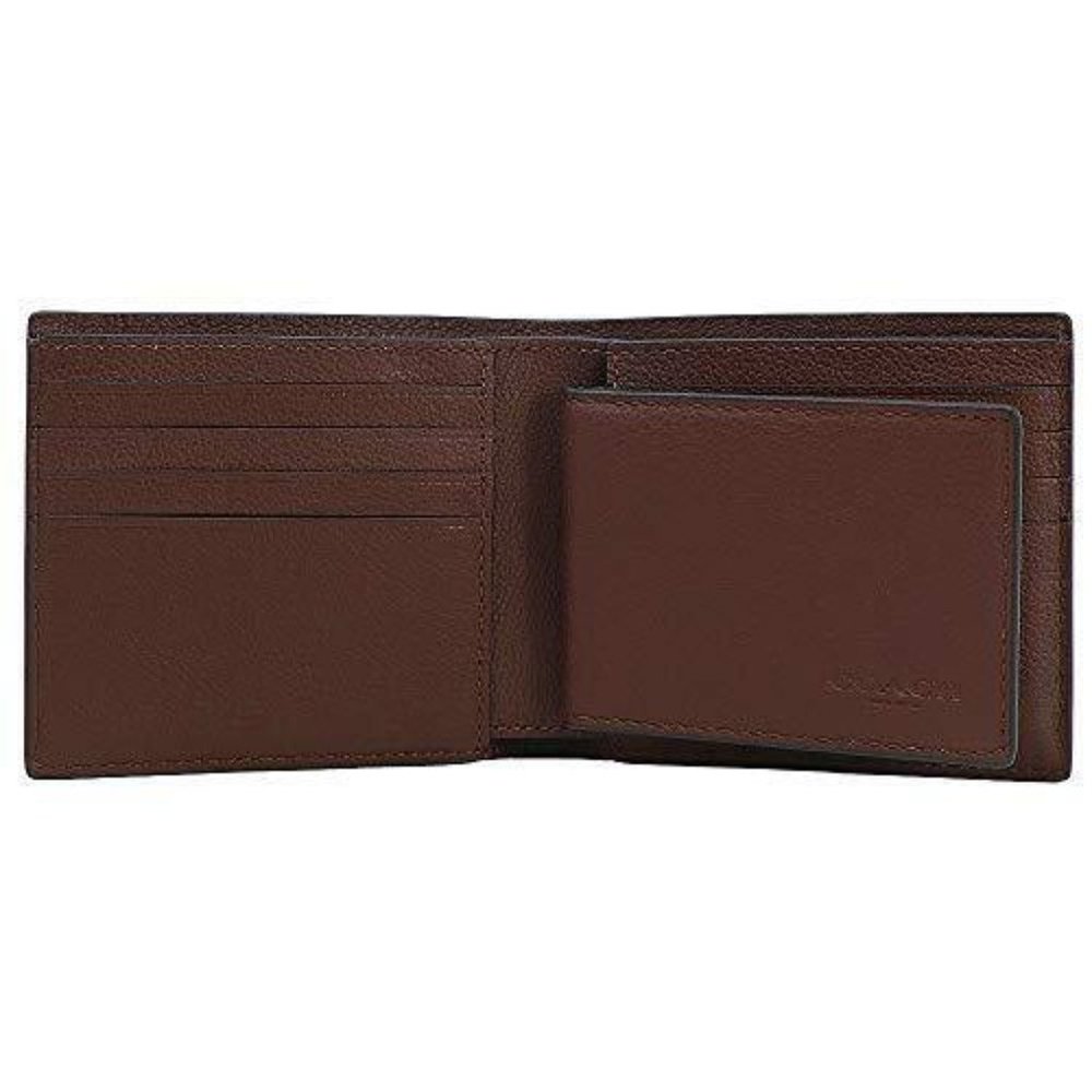 Coach 3 in 1 Compact ID Wallet F74991 Mahogany Sport Calf Leather $178 - Picture 6 of 9